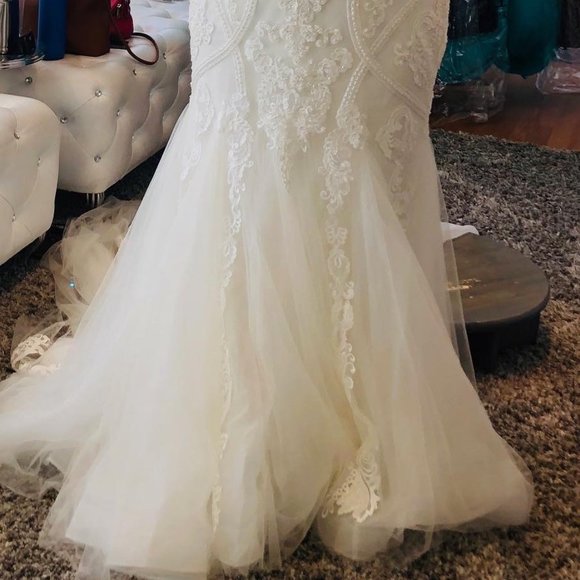 Maggie Sottero Wedding Gown Ivory Size 18 - Picture 6 of 6
